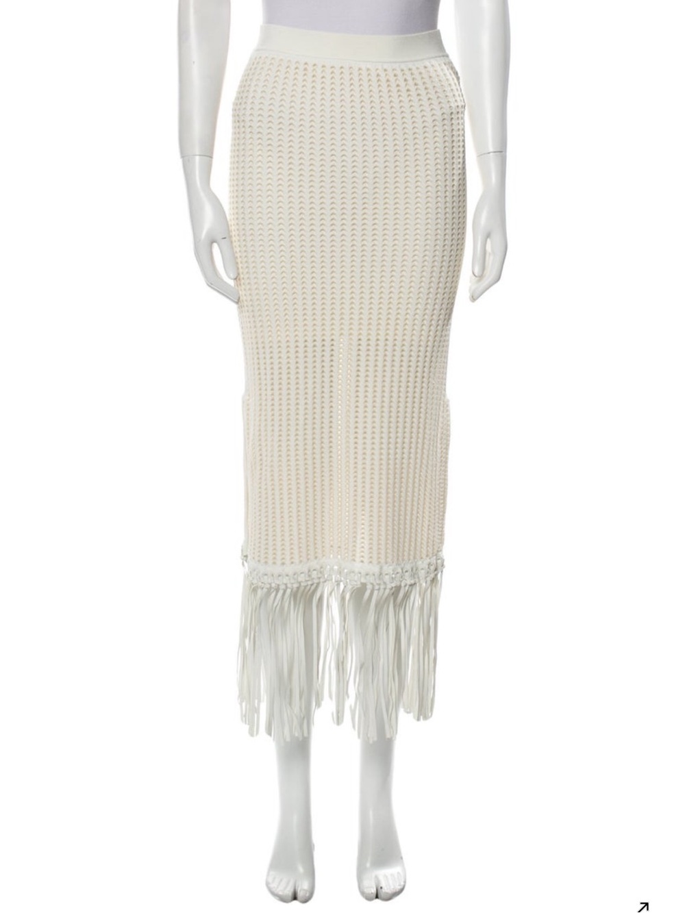 🍦 Jonathan Simkhai Arden Crochet Fringe Skirt